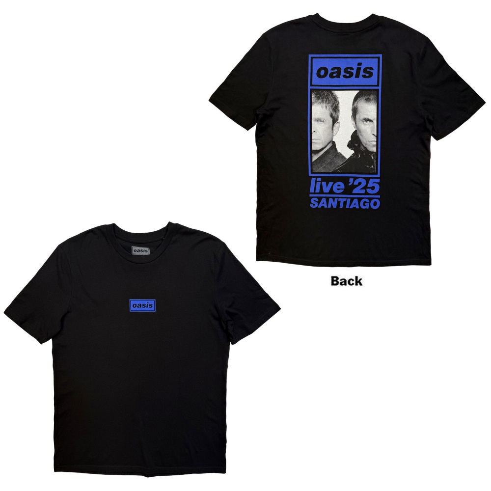 Oasis - Santiago Half Faces Fan Store Herren TShirt - Schwarz